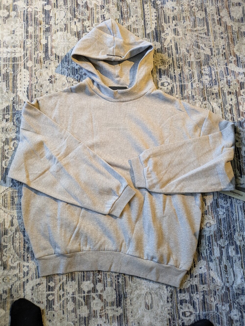 Fear of God Essentials Core Hoodie Heather Gray Medium NWT